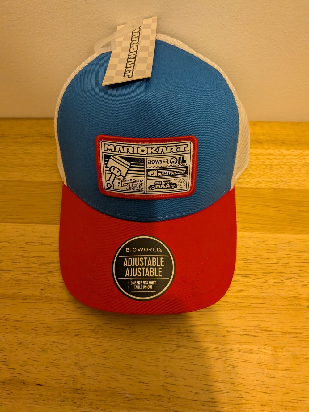 Nintendo Mario Kart Blue and Red Trucker Hat
